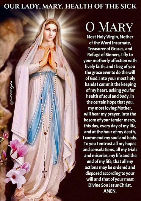 Prayer For Sick Mother Catholic Carmella Timm