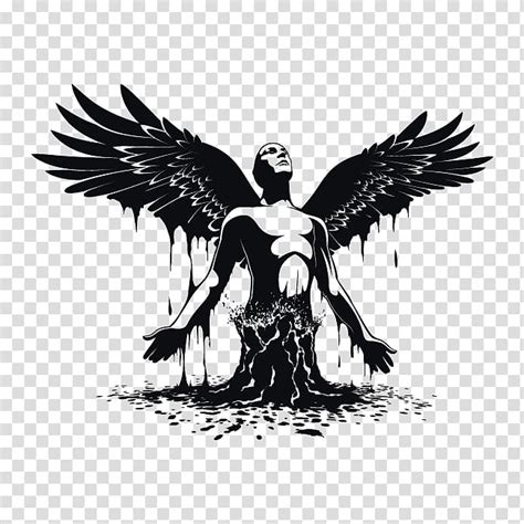 Man With Wings Illustration Fallen Angel Lucifer Fallen Transparent
