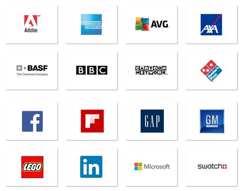 Famous Brands With Square Logos