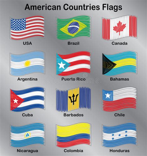 American Flags Vector Stock Illustrations 12370 American Flags