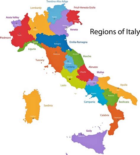 Mapa De Regiones Y Provincias De Italia OrangeSmile