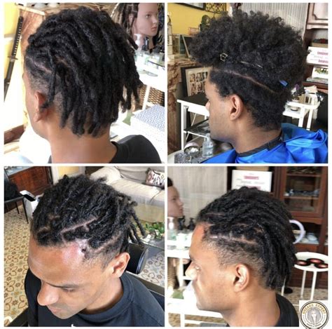 Mini Dreadlocks Afro Pour Homme Aux Cheveux Court Avec Coupe Dégradée