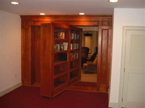 Rotating Bookshelf Door To Secret Room Hidden Rooms Bookshelf Room