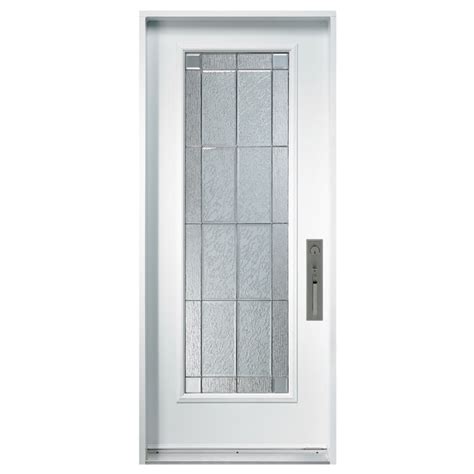 Full Lite Frosted Glass Exterior Door Glass Door Ideas