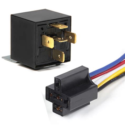 12v Automotive Changeover Relay With Bracket 40a 5 Pin For Car Bike Van