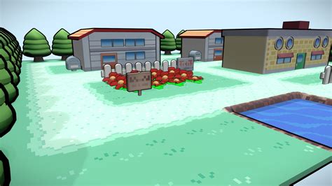 Pokemon Fire Red And Leaf Green Pallet Town 3d 3d Model By Caprielo101 994e542 Sketchfab