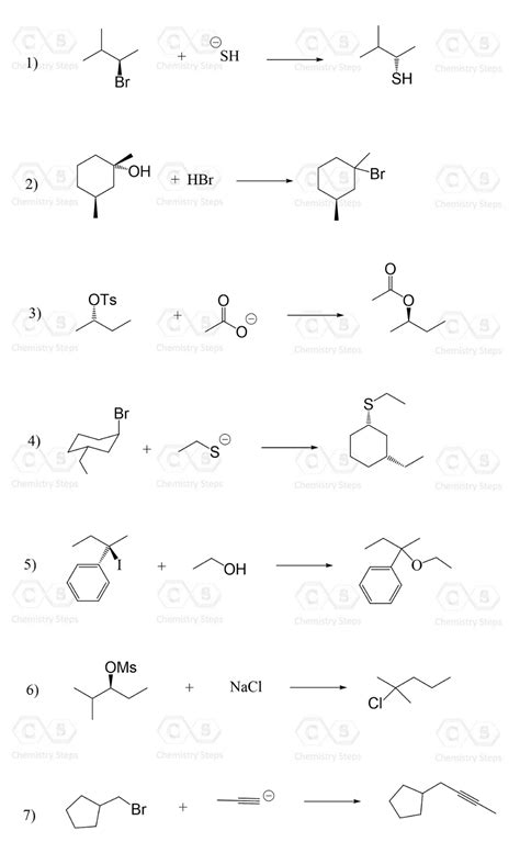 Alcohols In Substitution Reactions With Tons Of Practice Problems