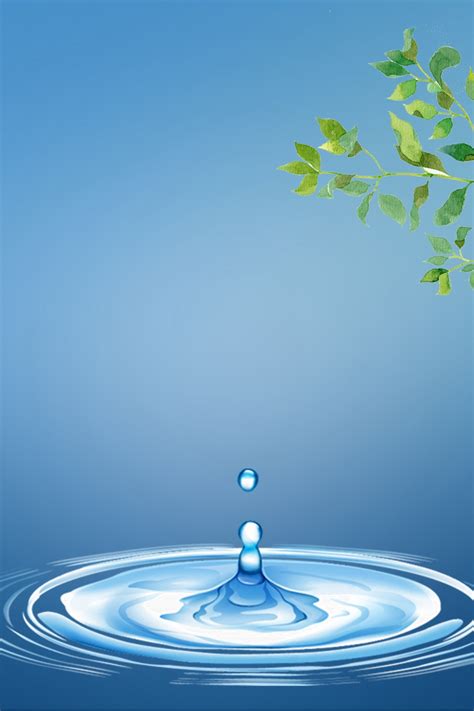 Water Conservation Public Welfare Poster Background Material Save