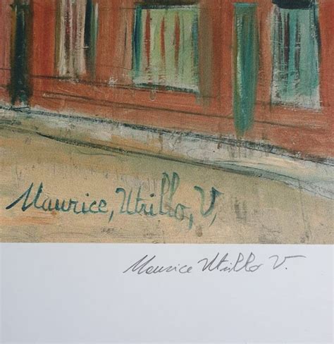 Maurice Utrillo V Rue Dauteuil Hand Signed Lithograph Etsy