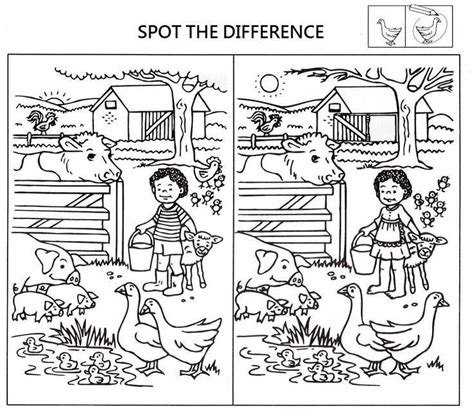 집에서 할 수 있는 놀이 틀린그림찾기 프린트색칠공부 프린트 네이버 블로그 Spot The Difference
