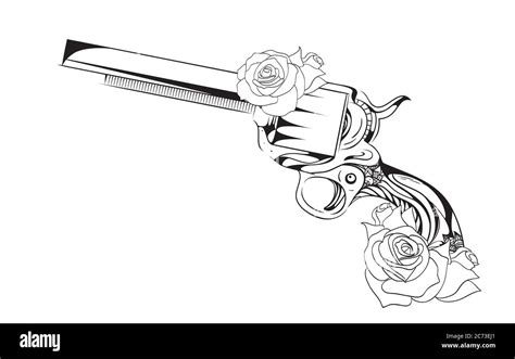 Colt Revolver Tattoo Designs