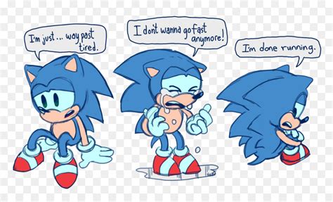 Sonic The Hedgehog Running Fast