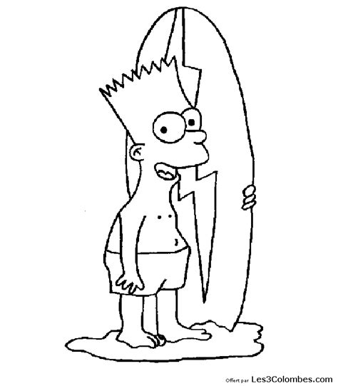Dessin Bart Simpson 62 Coloriage En Ligne Gratuit Pour Enfant