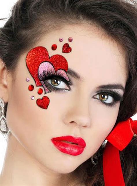 20 Valentines Day Face Makeup Ideas Looks And Trends 2016 Fabulous Makeup Ideas