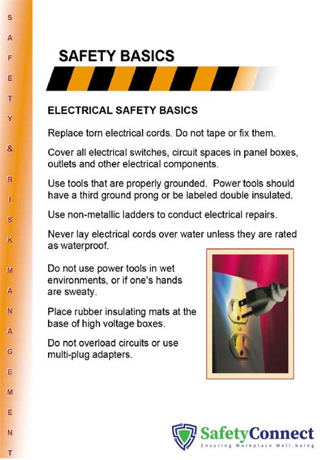 Electrical Safety Tbts Safety Connect