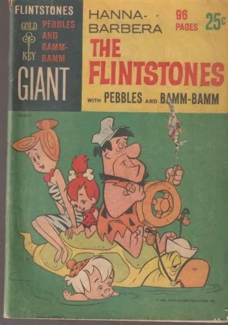 Giant Comic The Flintstones W Pebbles And Bamm Bamm Issue 1 1965 Newsprint Cover 50 00 Picclick