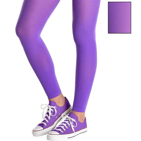 Purple Footless Tights Party City
