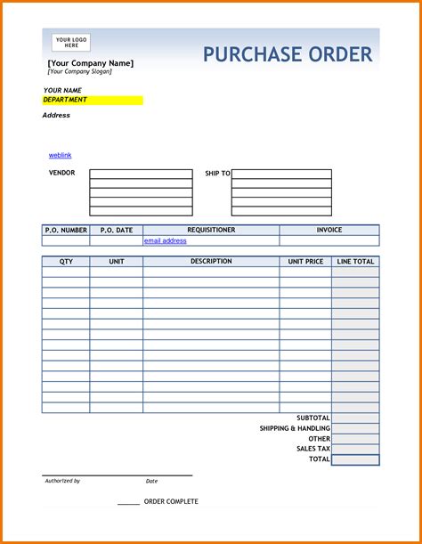 A purchase order (po) is a document that vendors use to order products from suppliers. Purchase Order Template PDF, Format in Word - Daily Roabox ...