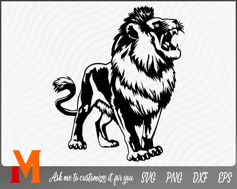 Lion Silhouette 3 Roaring Lion Svg Lion Svg Digital Etsy Singapore