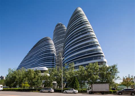 zaha hadid completes wangjing soho towers in beijing