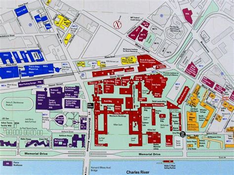 Massachusetts Institute Of Technology Campus Map States Of America
