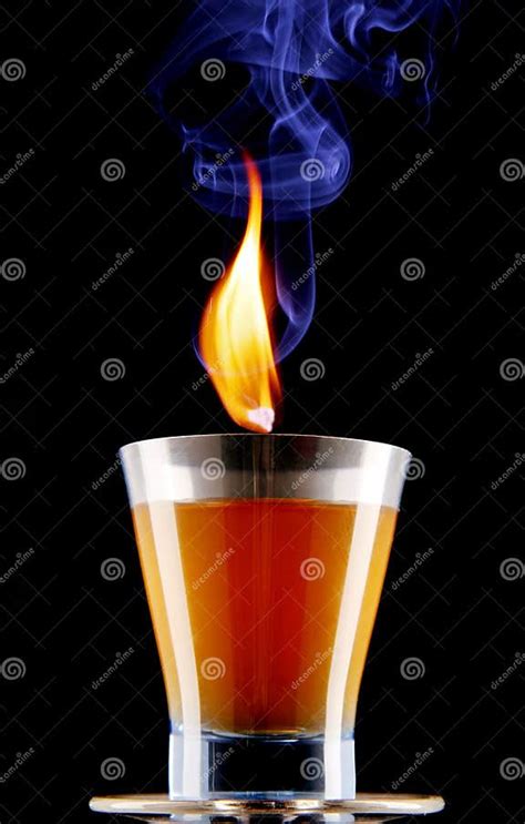 Burning Alcohol Stock Image Image Of Yellow Flaming 31030363