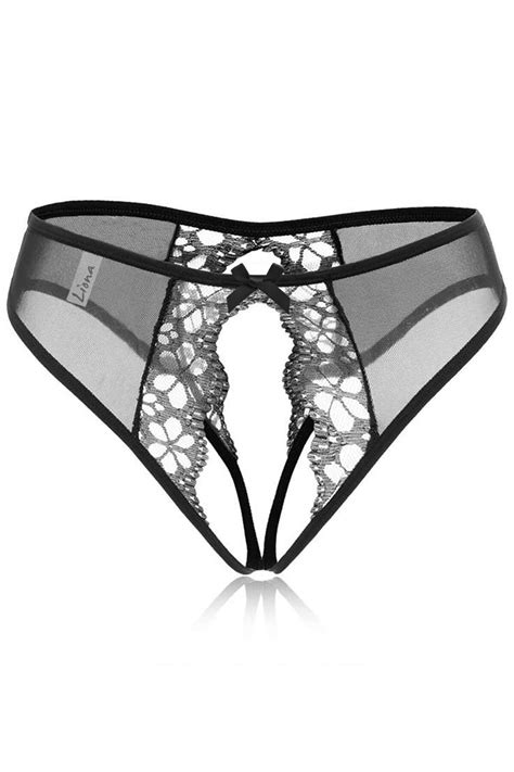 Crotchless Bikini Black Open Panties Sexy Ouvert Lingerie Etsy Australia