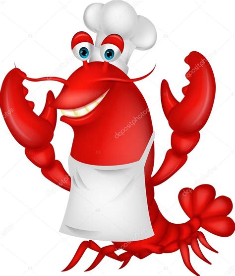 Cute Lobster Chef Cartoon Stock Vector Image By ©tigatelu 28070885