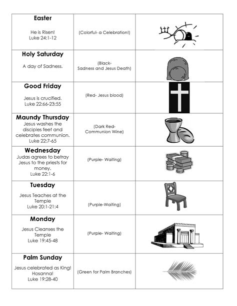 Free Holy Week Printables Id Love To Hear Your Ideas And