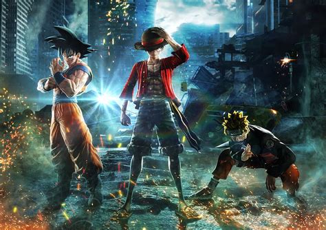 Goku Monkey D Luffy Naruto Jump Force Resolution Background And