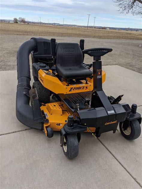 Cub Cadet Z Force S48 Used 48 In Zero Turn Riding Lawn Mower With