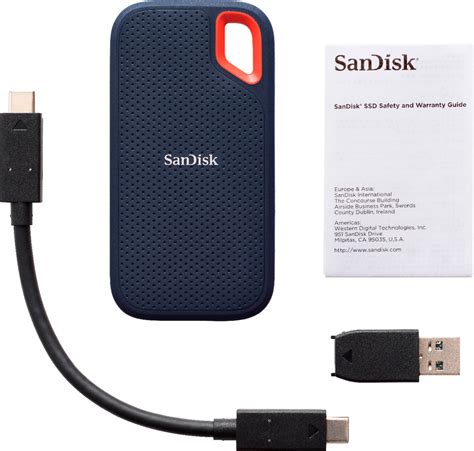 It does come with a 3 year warranty and as a previous response has said it will take you. SanDisk 1TB Extreme Portable SSD V2 | iTechStore