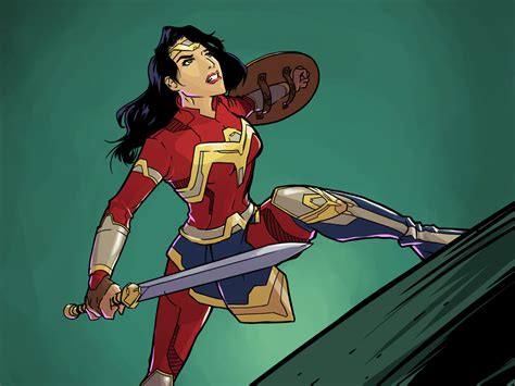 Wonder Woman Suit Redesign By Daniel Fu On Dribbble