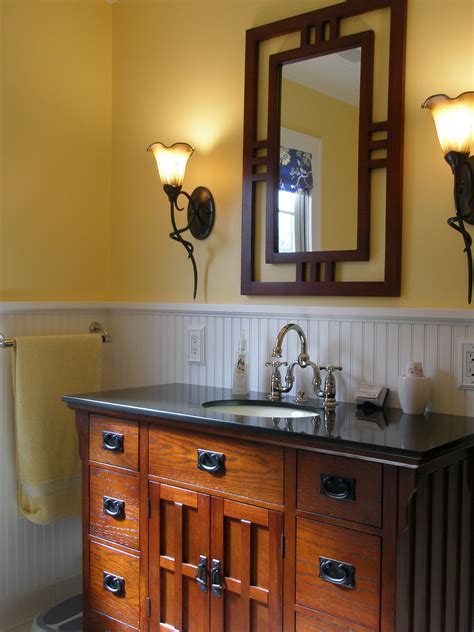 Love The Lights Cabinet And Mirror In 2024 Craftsman Bathroom
