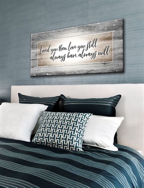 Couples Wall Art Loved You Then Love You Still V6 Wood Frame Ready To
