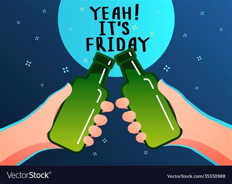 Friday Party After Work Royalty Free Vector Image