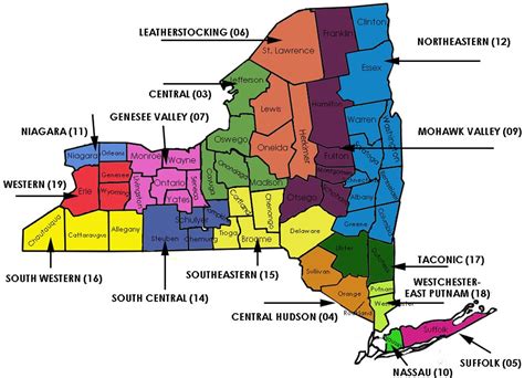 Regions Of Ny State Map World Map
