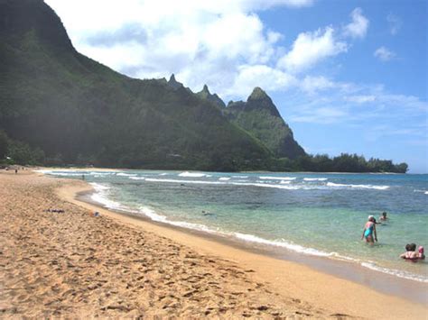 Pristine Beaches In Kauai With Stunning Mountain Views Picture Of
