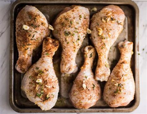 Get the recipe from delish. the simplest CRISPY SKIN baked chicken legs drumsticks