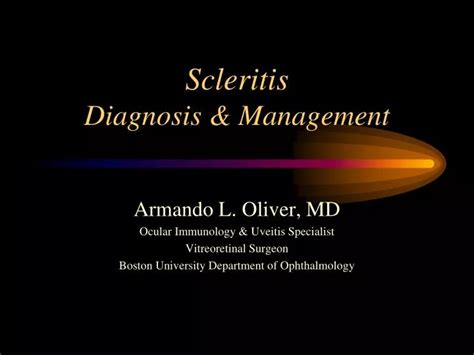 Ppt Scleritis Diagnosis And Management Powerpoint Presentation Id5542222