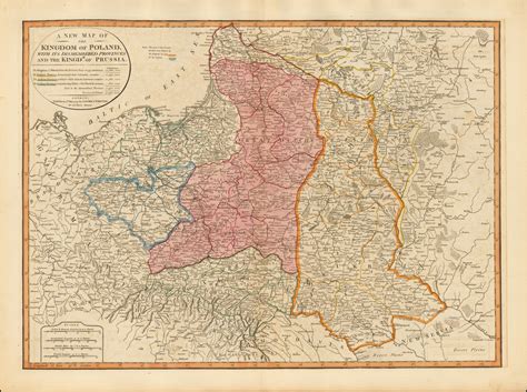 A New Map Of The Kingdom Of Poland With Its Dismembered Provinces And