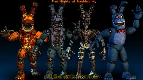 Nightmare Bonnie Model Showcase Fnaf 4 Blender By Chuizaproductions