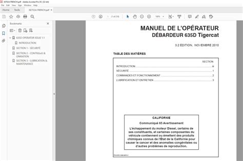 Tigercat D DÉBARDEUR MANUEL DE LOPÉRATEUR PDF DOWNLOAD French