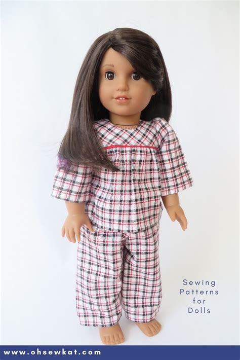Make Your 18 Inch Doll An Adorable Set Of Holiday Pajamas Pjs With The