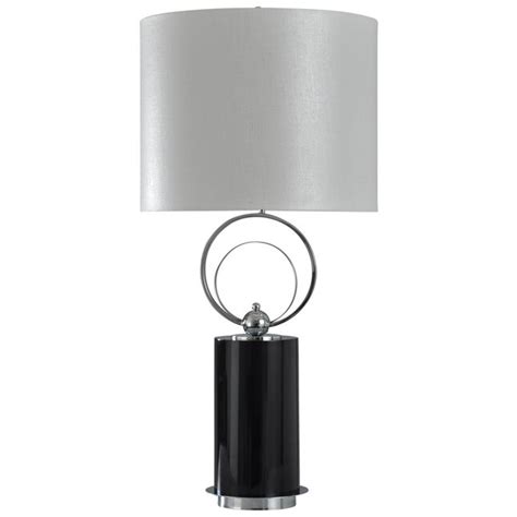 Stylecraft Home Collection 36 In Black Silver 3 Way Table Lamp With