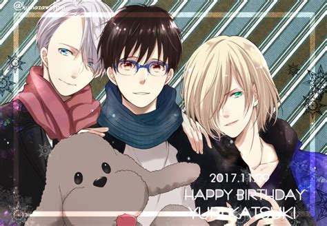 Kumakazo19840616 Katsuki Yuuri Makkachin Viktor Nikiforov Yuri Plisetsky Yuri On Ice