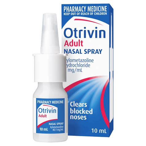 Otrivin Nasal Spray Adult 10ml Discount Chemist