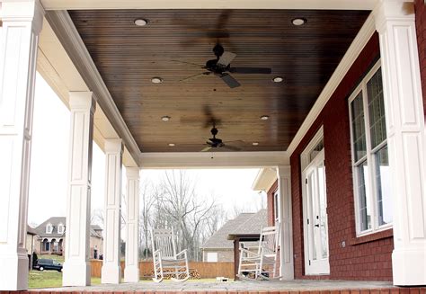 Probably the most typical ceiling covering bead board: True beadboard porch ceiling over stained concrete www ...