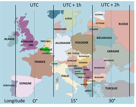 Consultez aussi les autres cartes des pays européens, ainsi que les fonds de carte et les photos du ciel et par satellite. fuseaux horaires europe Archives - Voyages - Cartes
