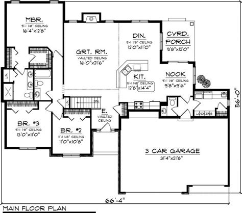 Beautiful 2000 Sf Ranch House Plans New Home Plans Design